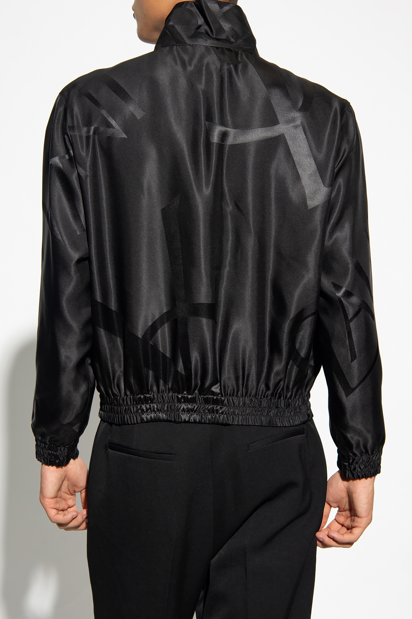 Saint Laurent Silk jacket with logo