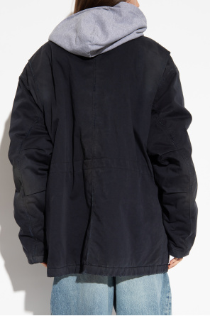 Balenciaga prentis liner man satoshi sherpa fleece jacket