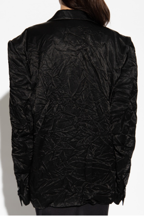 Balenciaga Satin blazer with creased effect