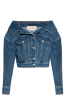 Alexander McQueen Off-the-shoulder denim jacket