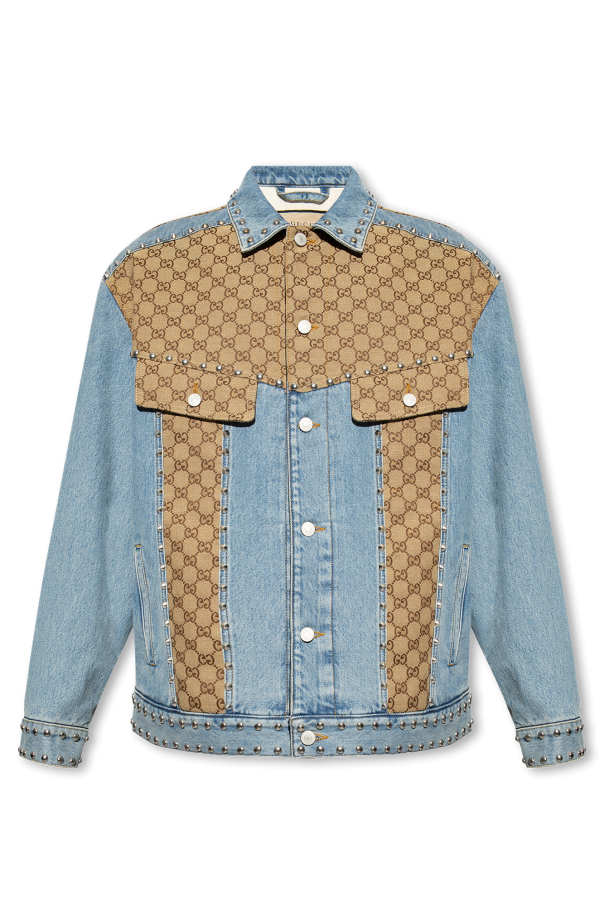 Denim jacket with monogram od Gucci