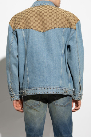 Gucci Jeansowa kurtka z monogramem