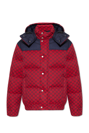 Down jacket with monogram