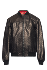 Gucci BLACK Leather jacket with monogram