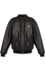 Balenciaga Leather bomber jacket