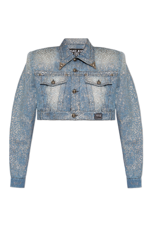 Krótka kurtka jeansowa od Versace Jeans Couture