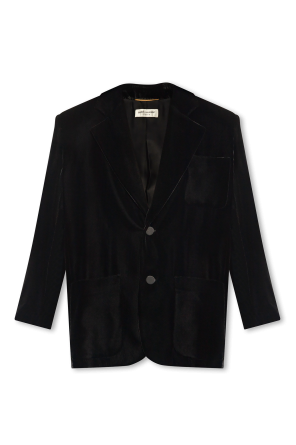 saint laurent leather blazer item