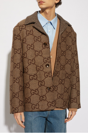 Gucci Wełniany krótki płaszcz