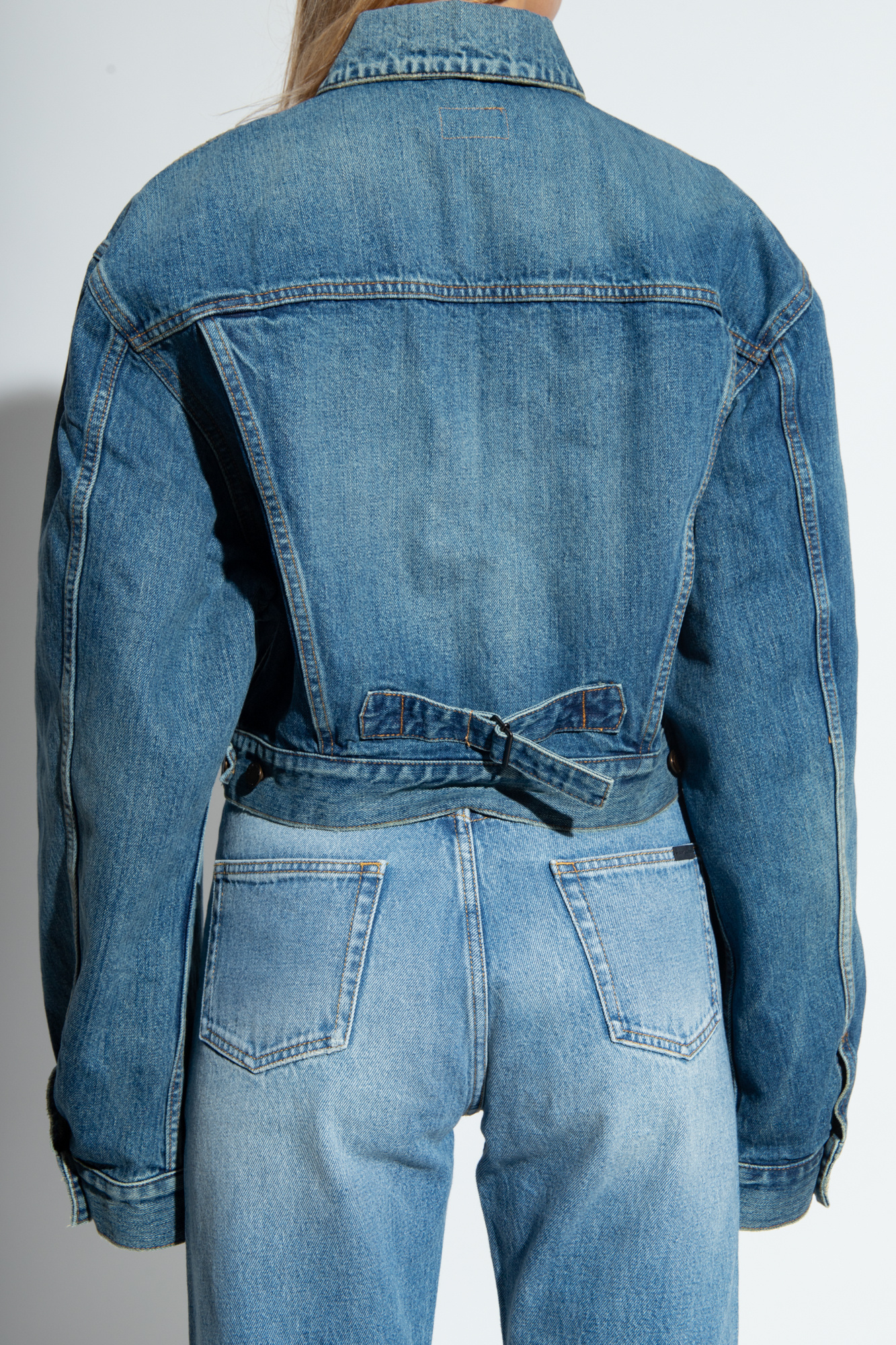 Saint Laurent Distressed denim jacket