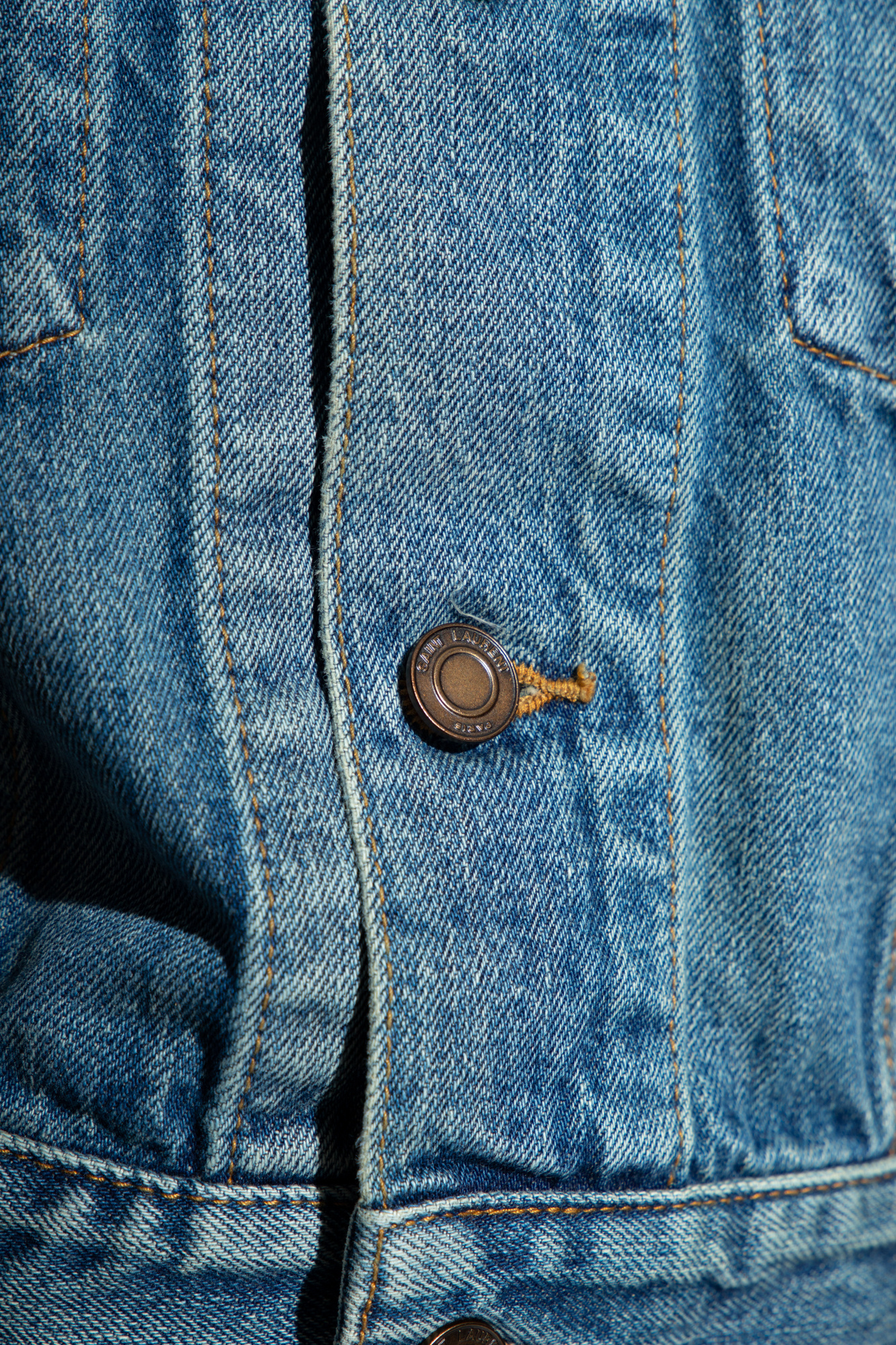 Saint Laurent Distressed denim jacket