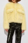 Bottega Veneta YELLOW Short fur coat