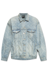 Balenciaga BLUE Denim jacket with vintage effect