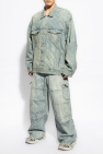 Balenciaga BLUE Denim jacket with vintage effect
