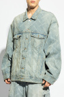 Balenciaga BLUE Denim jacket with vintage effect