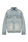 Balenciaga BLUE Printed denim jacket
