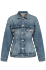 Balenciaga BLUE Denim jacket with vintage effect