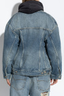 Balenciaga BLUE Denim jacket with vintage effect