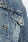 Balenciaga BLUE Denim jacket with vintage effect