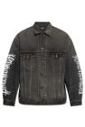 Balenciaga BLACK Denim jacket with logo