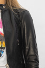Balenciaga BLACK Cropped leather jacket