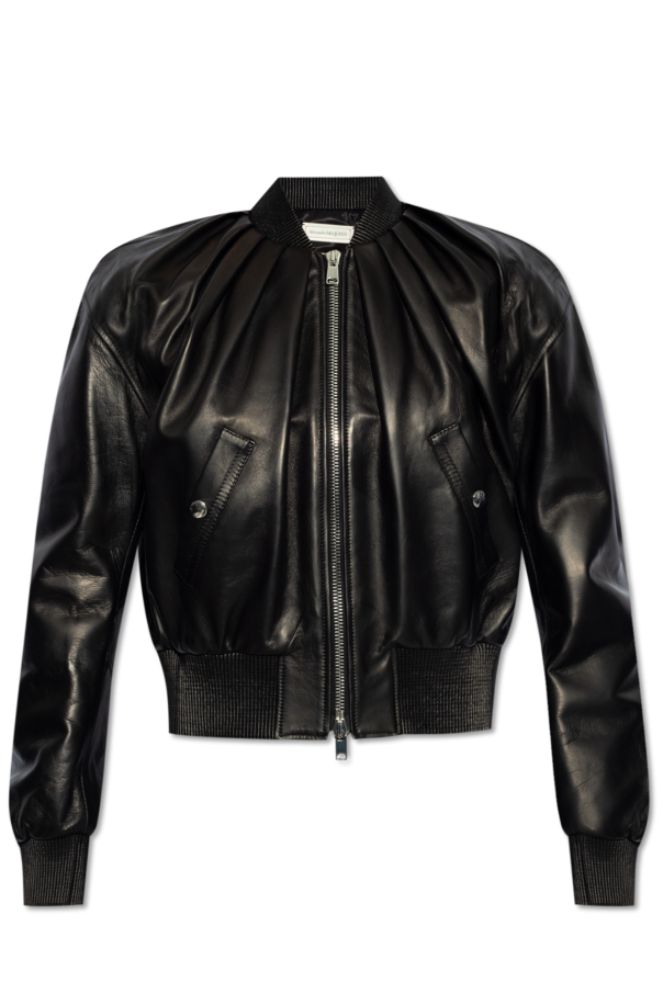 Leather bomber jacket od Alexander McQueen