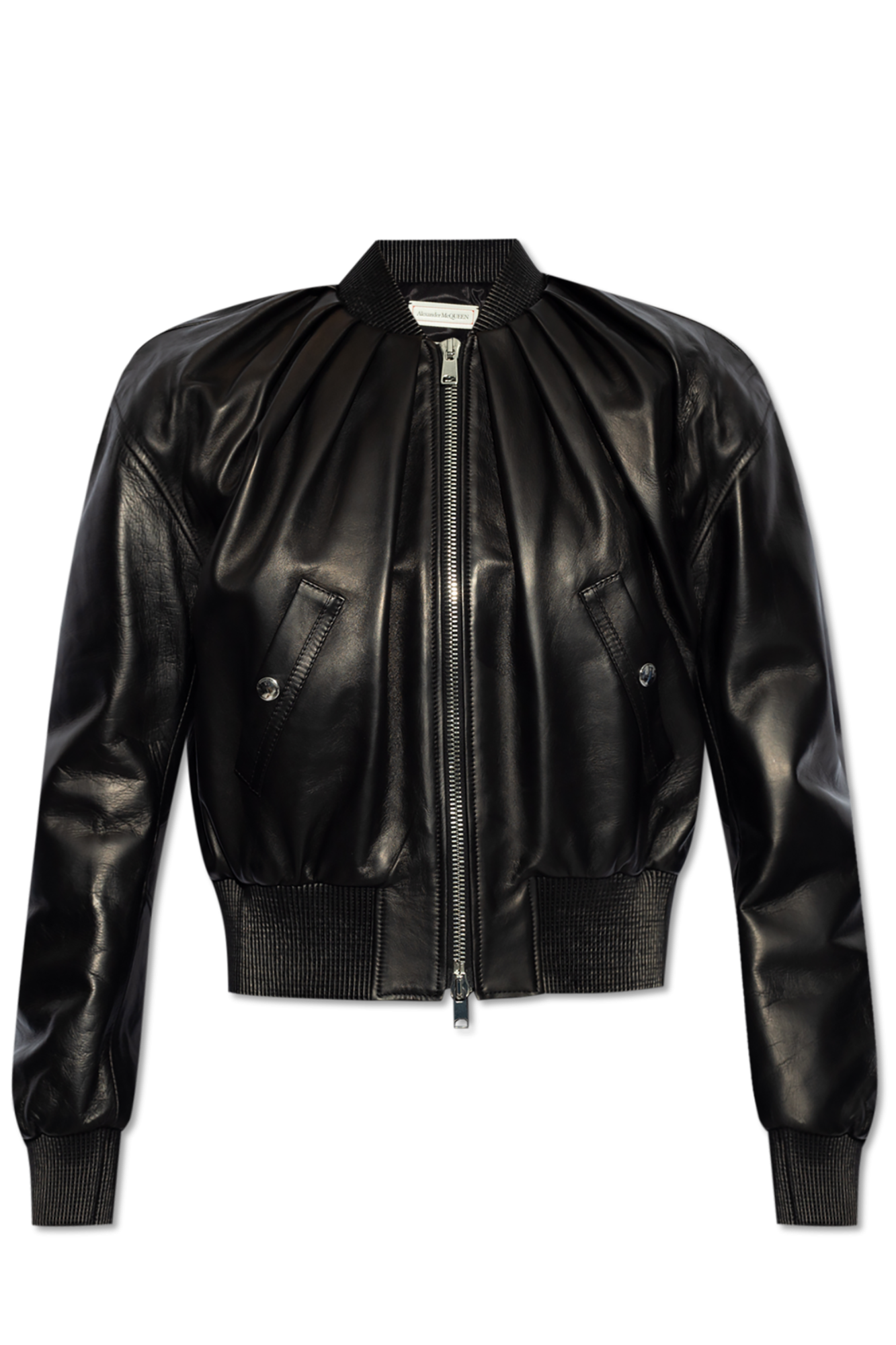 Alexander McQueen Leather bomber jacket