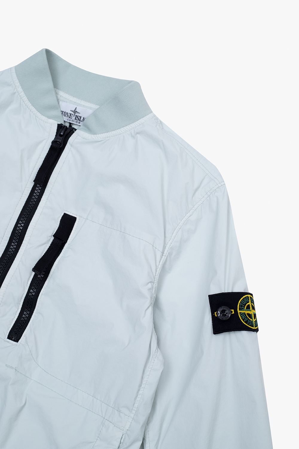 Stone Island Kids Embellished wool cropped jacket