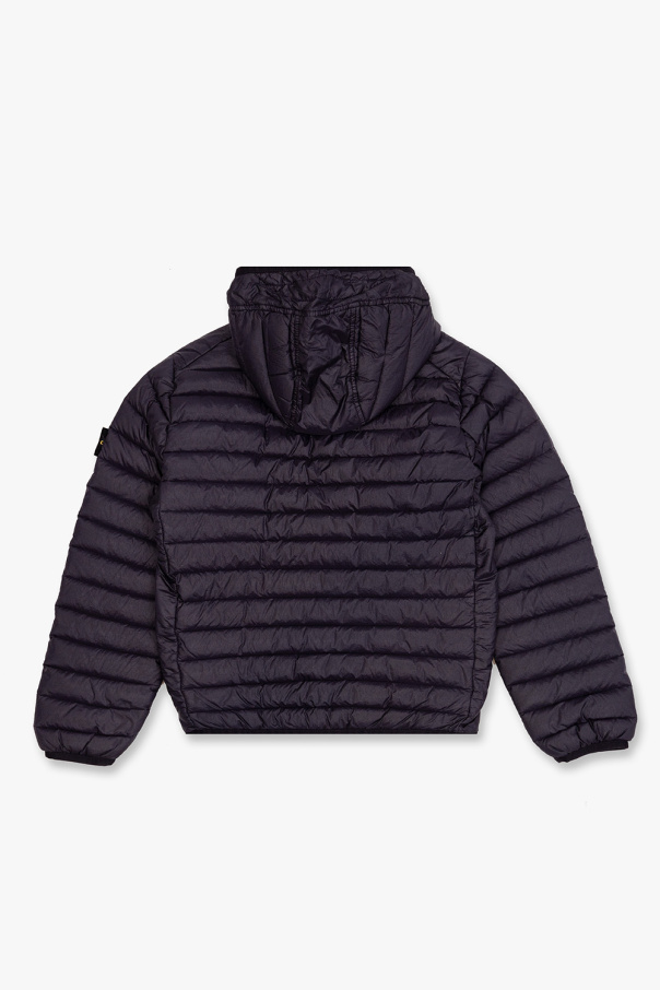 Stone Island Kids relaxed fit logo print hoodie