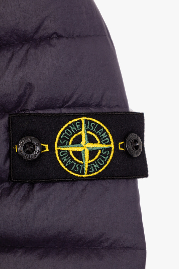 Stone Island Kids Hooded quilted jacket