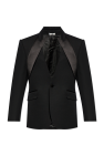 Alexander McQueen Blazer with satin inserts
