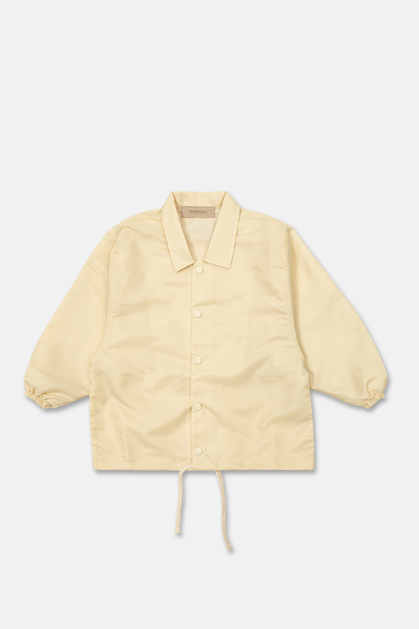 Fear Of God Essentials Kids Ribbed jacket with logo