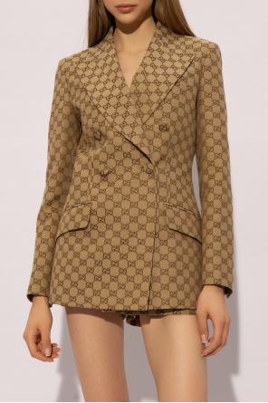 Gucci Double-breasted blazer with monogram