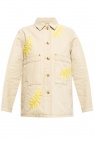 Tory Burch cream Embellished denim jacket