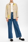 Tory Burch cream Embellished denim jacket
