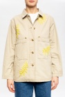 Tory Burch cream Embellished denim jacket