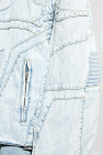 Balenciaga light blue Denim jacket with logo