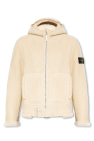 Stone Island Hooded shearling jacket