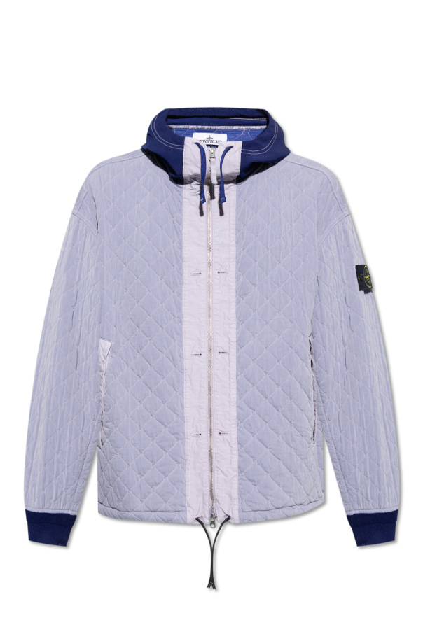 Stone Island Quilted jacket with hood