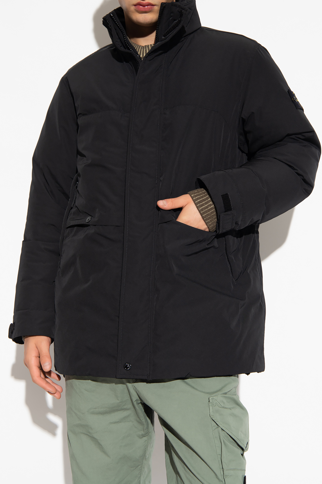 Stone Island Hooded long-sleeve jacket