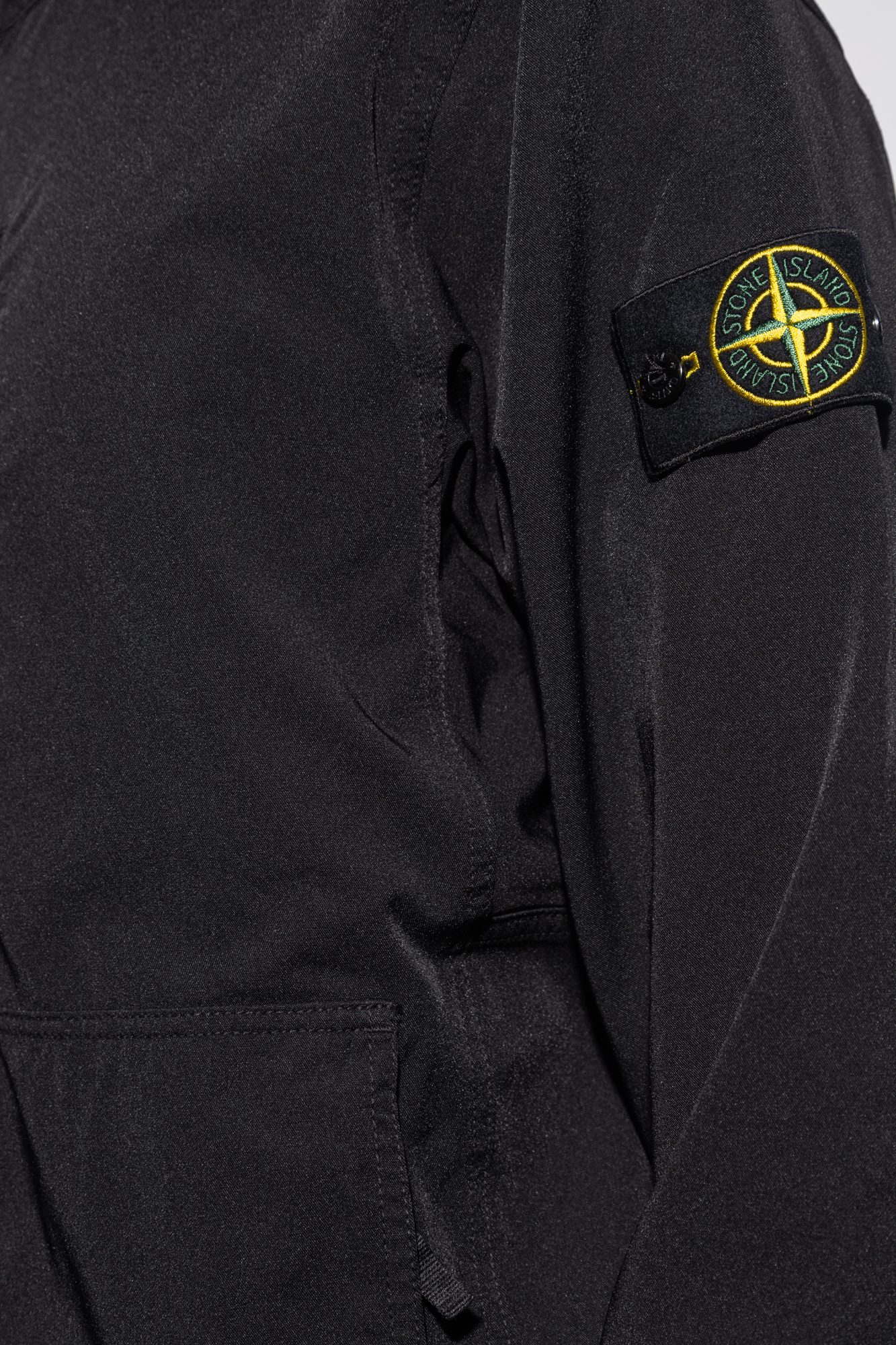 Black Jacket with logo Stone Island - Vitkac Canada