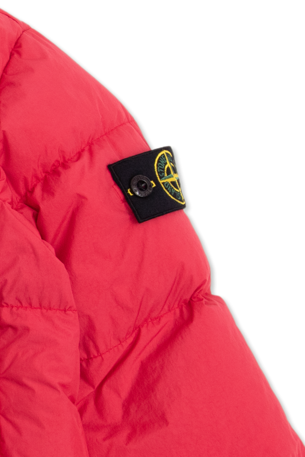 Stone Island Kids Puffer from jacket with logo