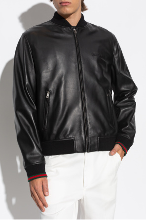 Gucci Leather jacket type bomber