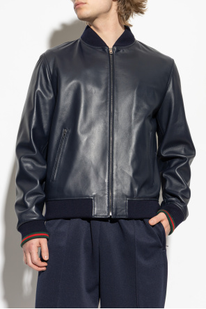 Gucci Leather "bomber" jacket
