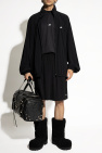 Balenciaga BLACK Lightweight jacket with printed logo