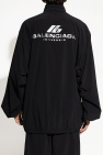 Balenciaga BLACK Lightweight jacket with printed logo