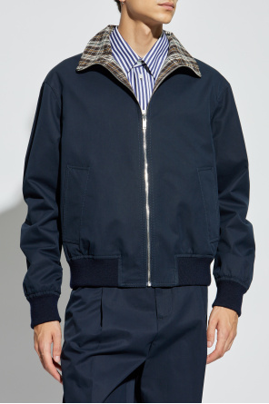 Bottega Veneta Reversible jacket with stand-up collar