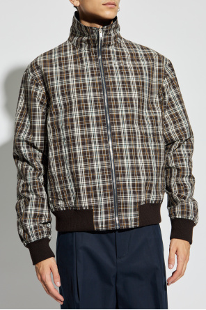 Bottega Veneta Reversible jacket with stand-up collar