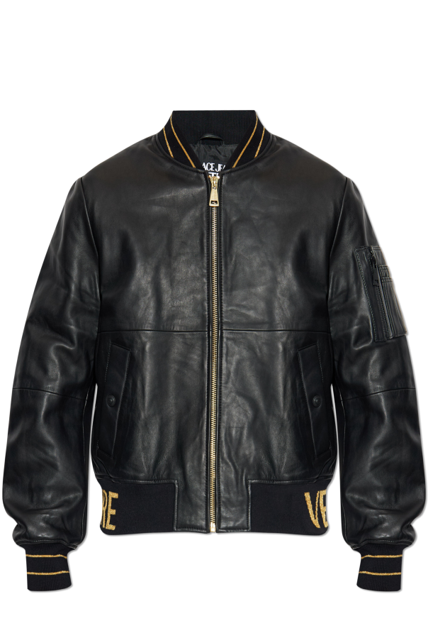 Leather bomber jacket, zdjęcie 1 Leather bomber jacket od Versace Jeans Couture