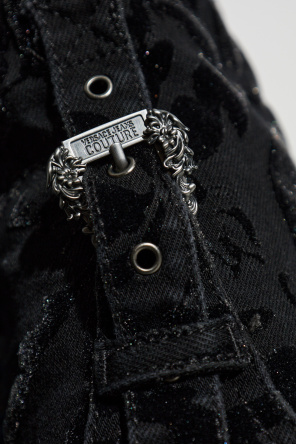 Versace Jeans Couture Jacket with patterned velvet finish