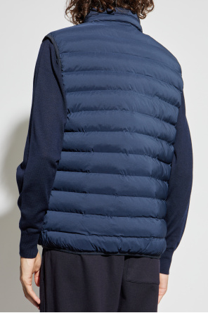 EA7 Emporio Armani Quilted vest with stand-up collar